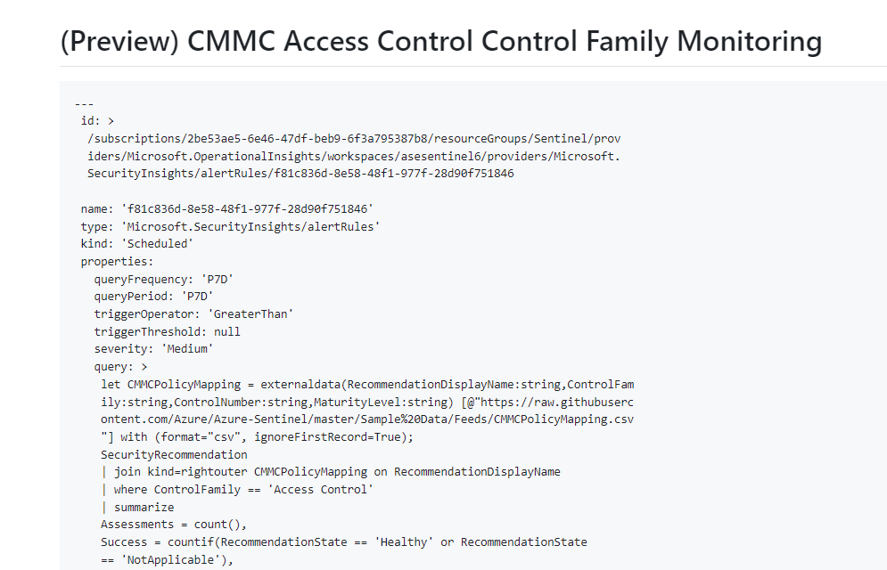 Alert Rules Example